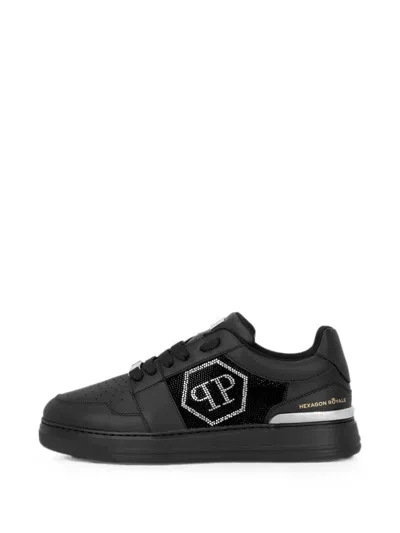 Philipp Plein Lo-top Sneakers Crystal Hexagon In Multi
