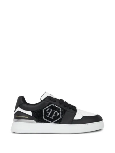 Philipp Plein Lo-top Sneakers Crystal Hexagon In Multi