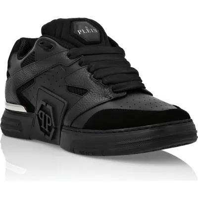 Philipp Plein Super Street Leather Sneakers In Black