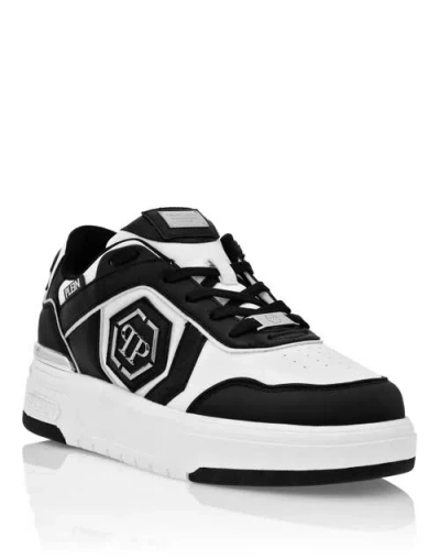 Philipp Plein Lo-top Sneakers Predator Mix Material Unisex In Black