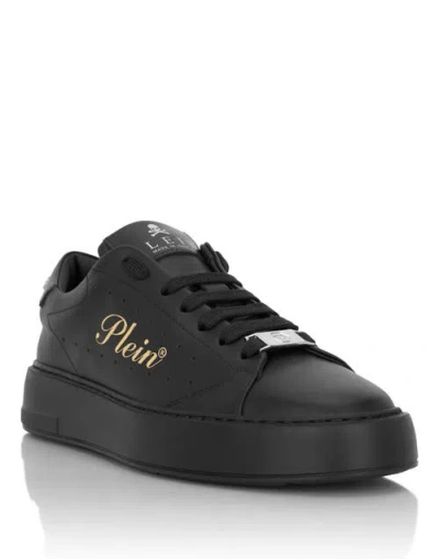 Philipp Plein Lo-top Sneakers Signature Unisex In Black