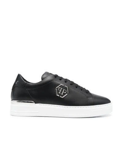 PHILIPP PLEIN LOW-CUT LACE-UP SNEAKERS