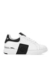 Philipp Plein Nappa Leather Sneakers Low Top Hexagon In Multi