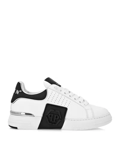 PHILIPP PLEIN LOW LEATHER SNEAKERS
