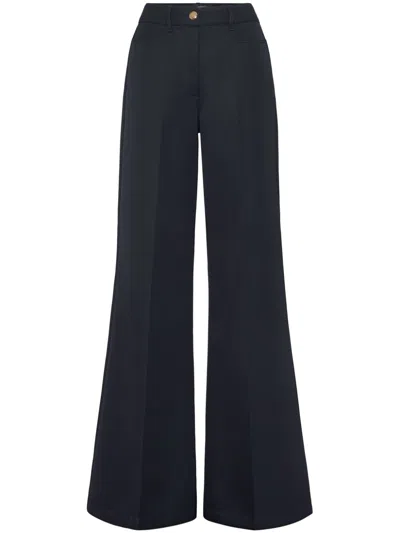 Philipp Plein Low-rise Trousers In Blue