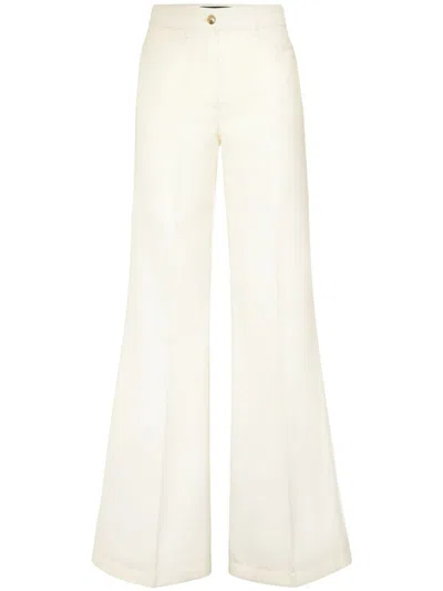 Philipp Plein Low-rise Trousers In White