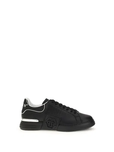 PHILIPP PLEIN LOW TOP HEXAGON SNEAKERS