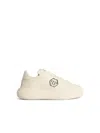 Philipp Plein Low Top New Basic Hexagon White Leather Sneakers In Multi