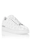 Philipp Plein Low Top Sneakers Carson Monogram Strass In White