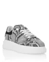 Philipp Plein Low Top Sneakers Roccia Python Print In Animal Print