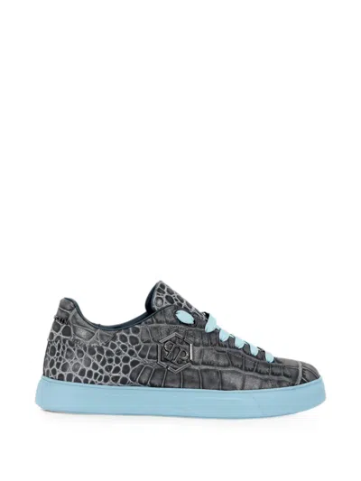 Philipp Plein Low-top Sneakers Cocco Hexagon Unisex In Gray