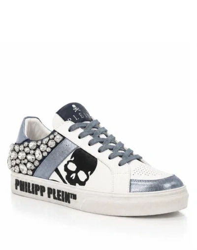 Philipp Plein Low-top Sneakers Skull Stones Women In Blue