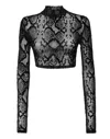 Philipp Plein Ls Top In Black