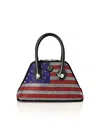 Philipp Plein Majestic Handbag American Flag Small In Multi