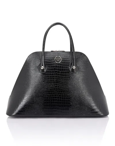 PHILIPP PLEIN PHILIPP PLEIN MAJESTIC HANDBAG COCCO LARGE