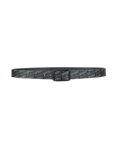 Philipp Plein Man Belt Black Size 43.5 Leather