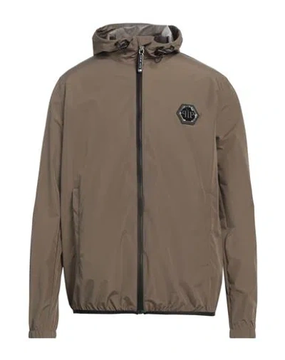 Philipp Plein Man Jacket Military Green Size M Polyester