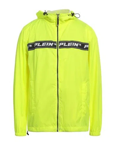 Philipp Plein Man Jacket Yellow Size M Polyester