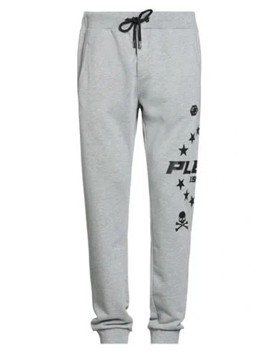 Philipp Plein Man Pants Grey Size Xxxl Cotton In Gray