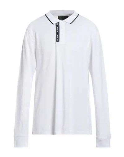 Philipp Plein Man Polo Shirt White Size Xxxl Cotton