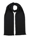 Philipp Plein Man Scarf Black Size - Wool, Acrylic In Black