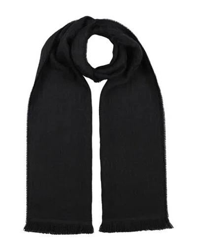 Philipp Plein Man Scarf Black Size - Wool, Acrylic