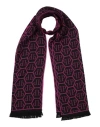 Philipp Plein Man Scarf Fuchsia Size - Wool, Acrylic In Pink