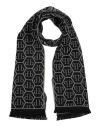 Philipp Plein Man Scarf Light Grey Size - Wool, Acrylic