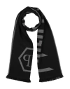 Philipp Plein Man Scarf Grey Size - Wool, Acrylic