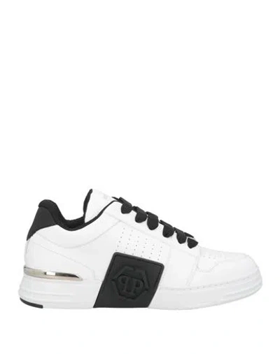 Philipp Plein Man Sneakers Black Size 7 Leather