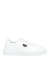 Philipp Plein Man Sneakers White Size 12 Leather