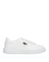 Philipp Plein Man Sneakers White Size 12 Leather In White