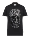 Philipp Plein Ss Snake Round-neck T-shirt In Black