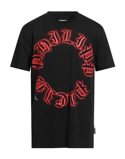 Philipp Plein Man T-shirt Black Size Xxl Cotton