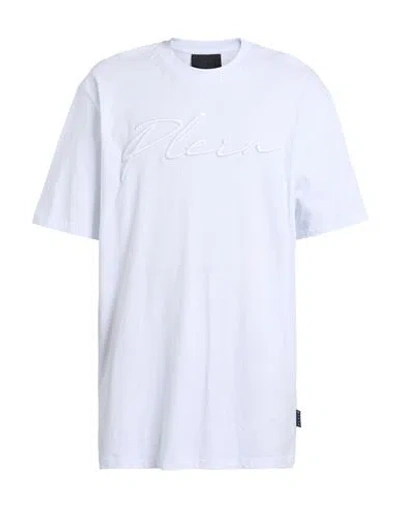 Philipp Plein Man T-shirt Black Size Xxxl Cotton In White