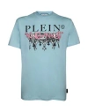 Philipp Plein Man T-shirt Blue Size S Cotton
