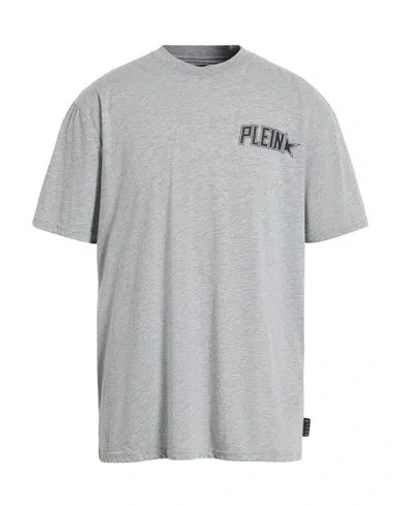Philipp Plein Man T-shirt Grey Size Xxxl Polyester, Cotton In Gray