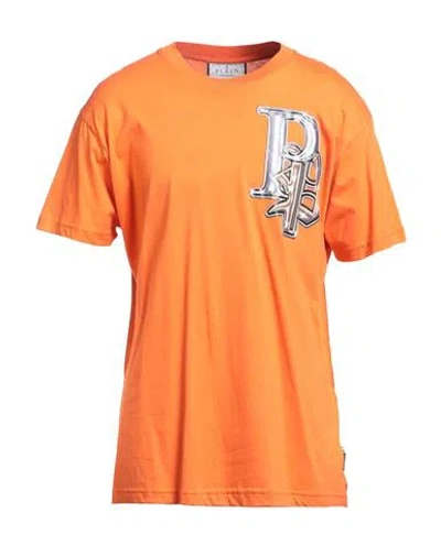 Philipp Plein Man T-shirt Orange Size Xxxl Cotton