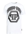 Philipp Plein Man T-shirt White Size L Cotton
