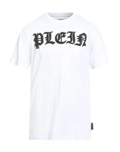 Philipp Plein Man T-shirt White Size L Cotton