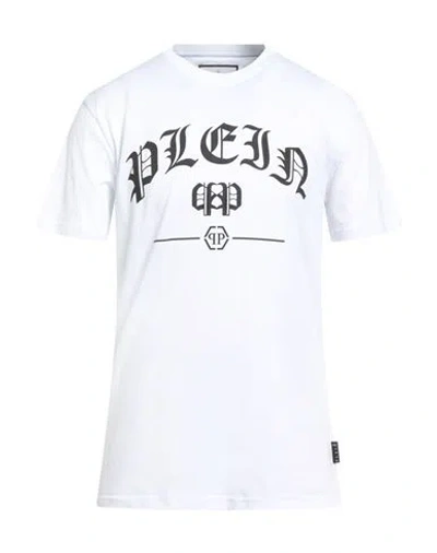 Philipp Plein Man T-shirt White Size L Cotton