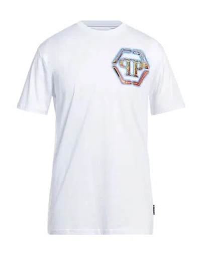 Philipp Plein Man T-shirt White Size L Cotton
