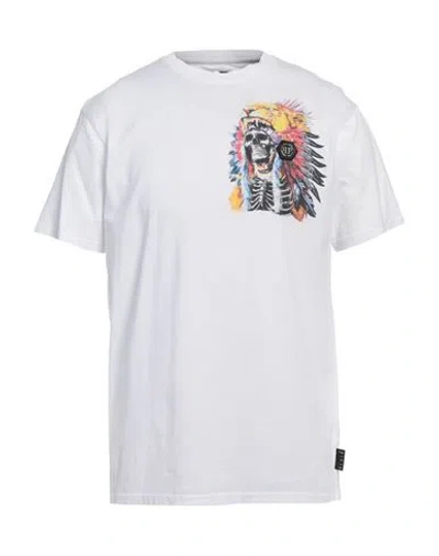 Philipp Plein Man T-shirt White Size L Cotton