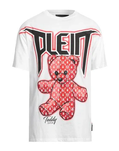 Philipp Plein Man T-shirt White Size L Cotton