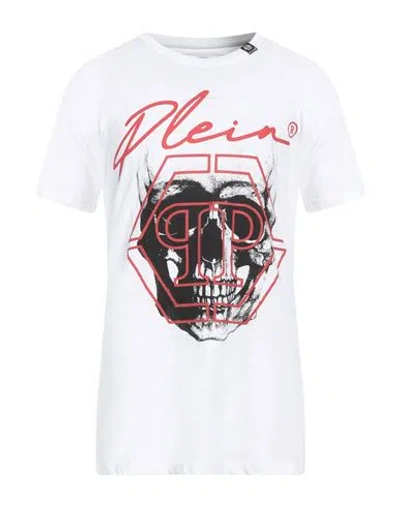 Philipp Plein Man T-shirt White Size L Cotton