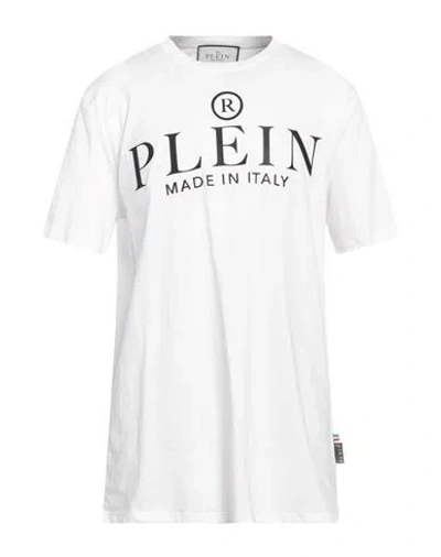 Philipp Plein Iconic Plein Round Neck T-shirt In White