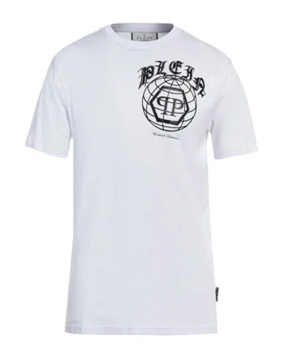 Philipp Plein Man T-shirt White Size Xl Cotton