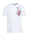 Philipp Plein T-shirt Round Neck Ss Skully Gang Men In White