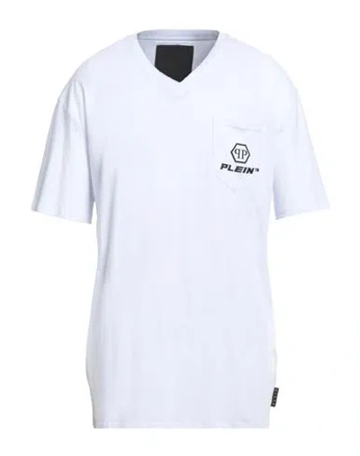 Philipp Plein Man T-shirt White Size Xxxl Polyester, Cotton