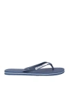 Philipp Plein Man Thong Sandal Navy Blue Size 11-12 Rubber